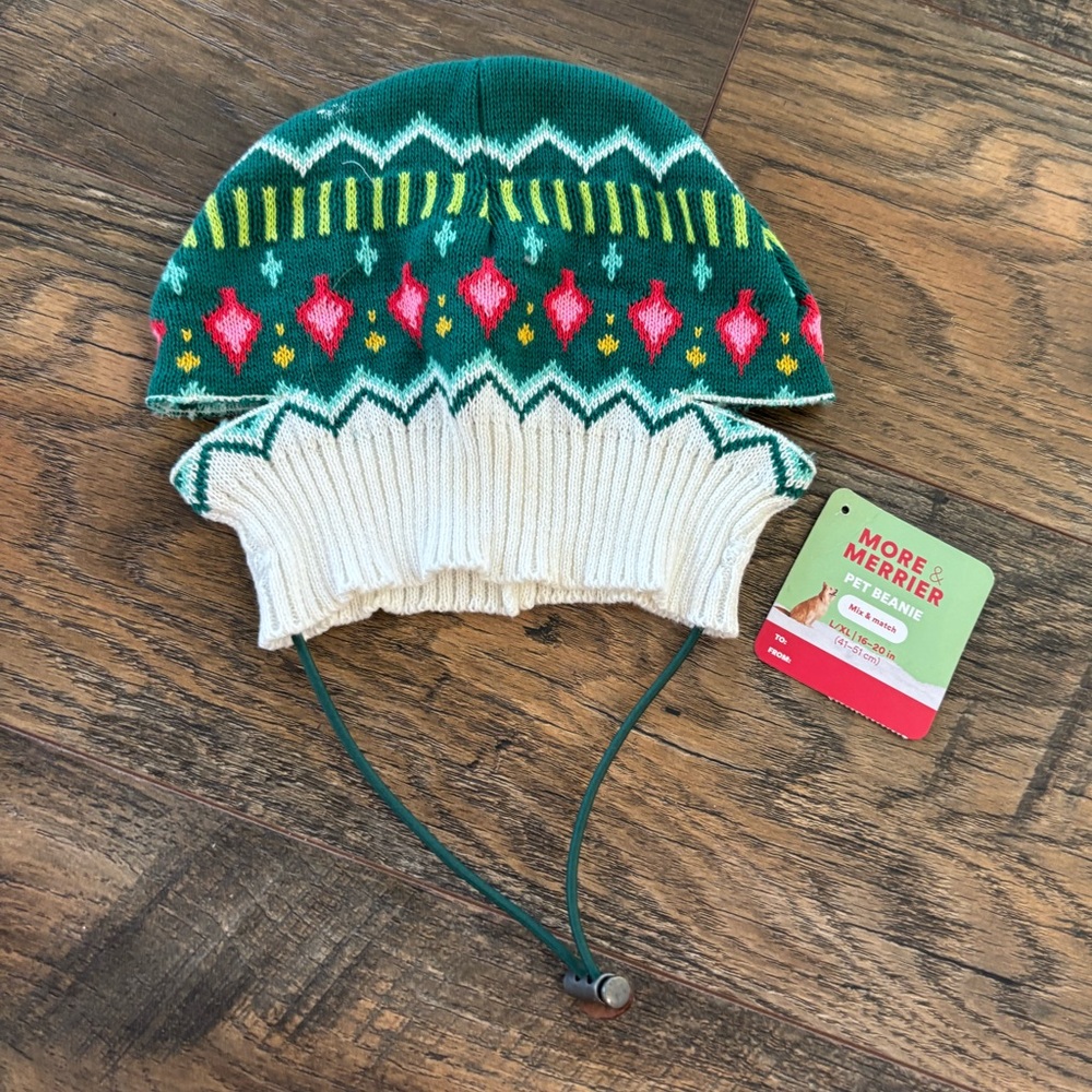 Pet Xmas beanie, L/ XL